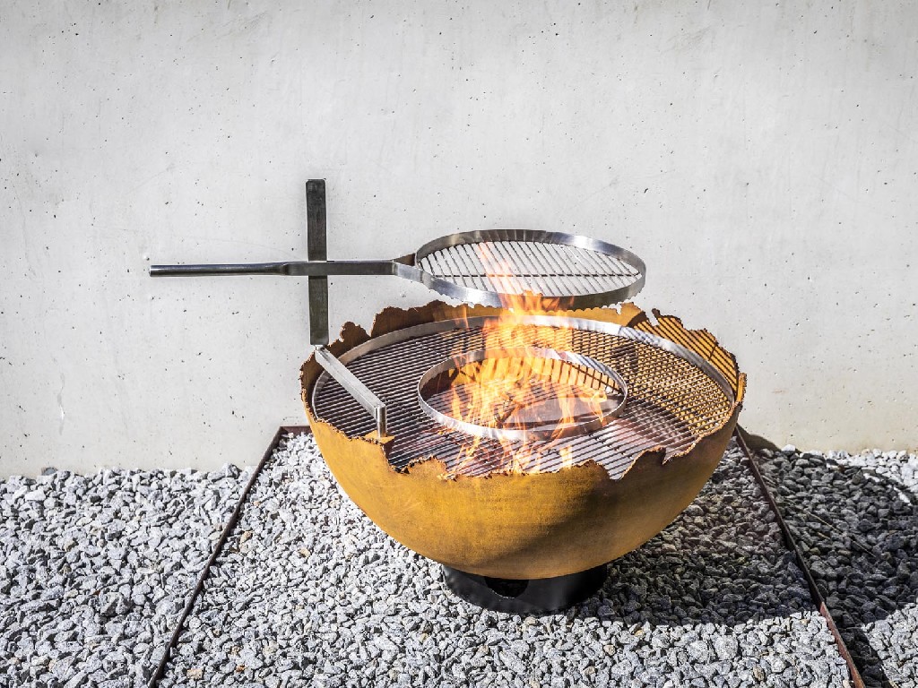 Cortenstahl, Feuer, Ring, Grill, Grillschale, Feuerschale, Grillring